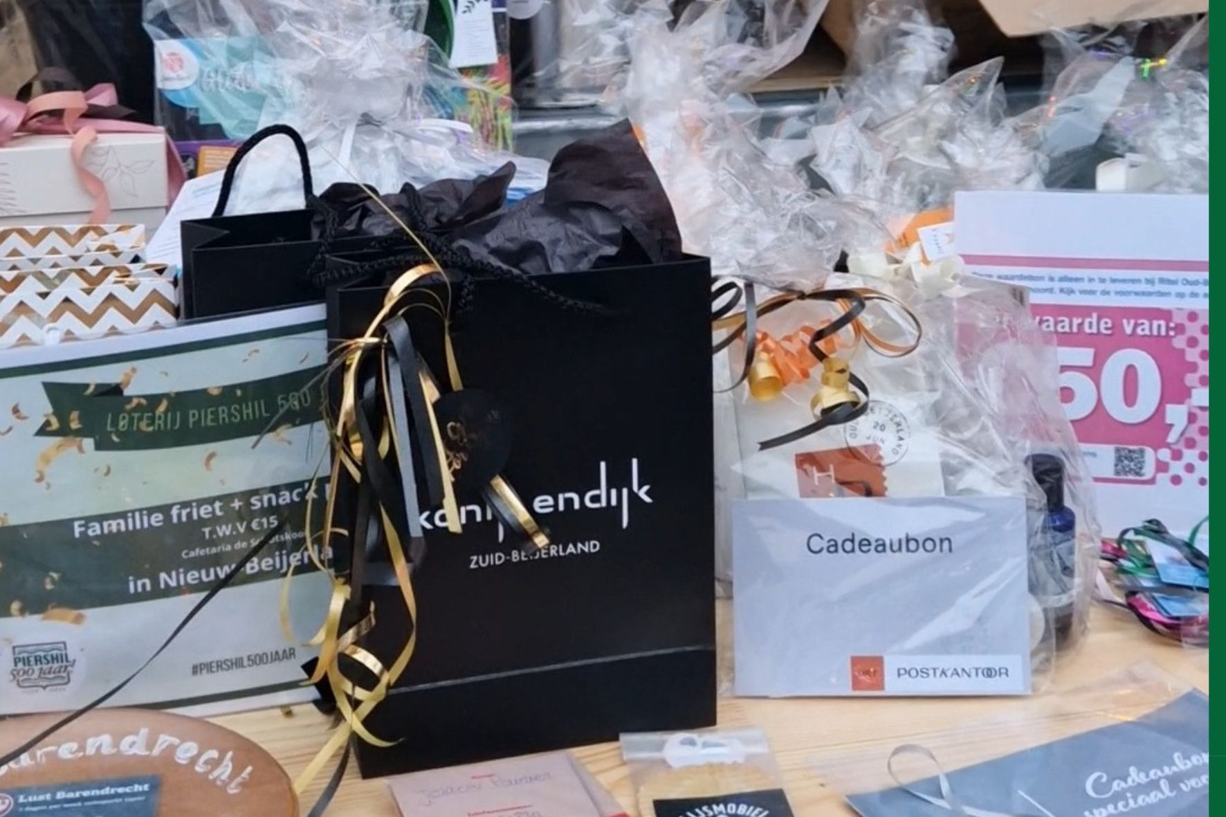 Trekkingsluitslag Piershilse loterij Feestweek Piershil 500 jaar