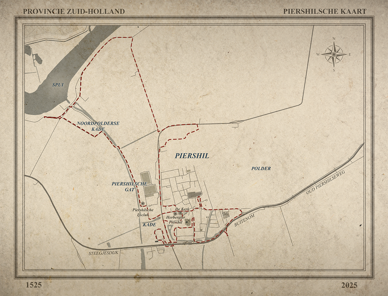 Social Walk Piershil feestweek 500 jaar Hoeksche Waard wandelen